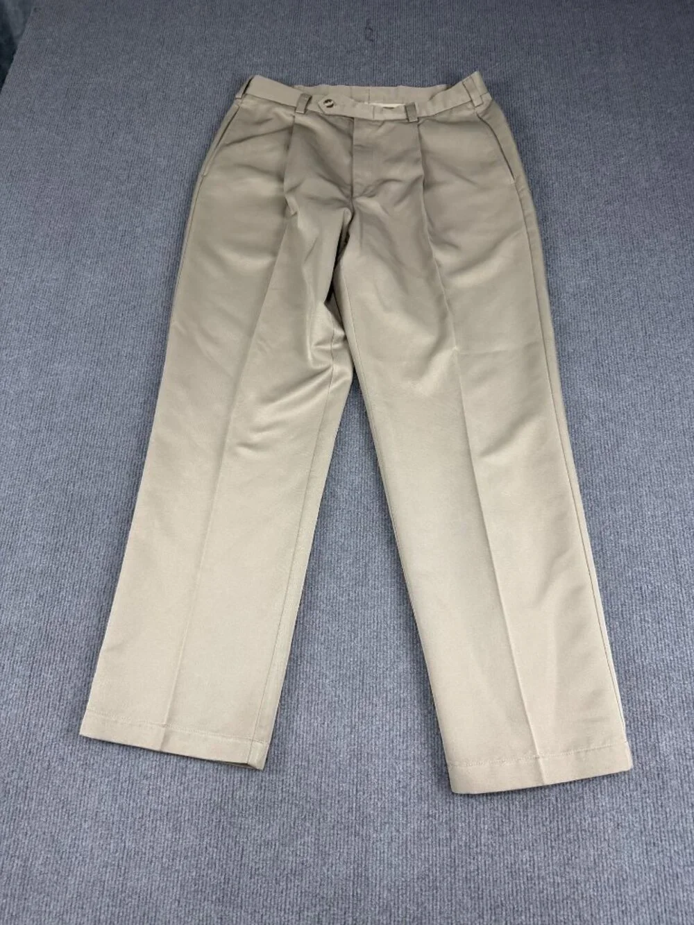 Kenneth Cole Reaction Mens Beige Flat Front Dress Pants 34x31